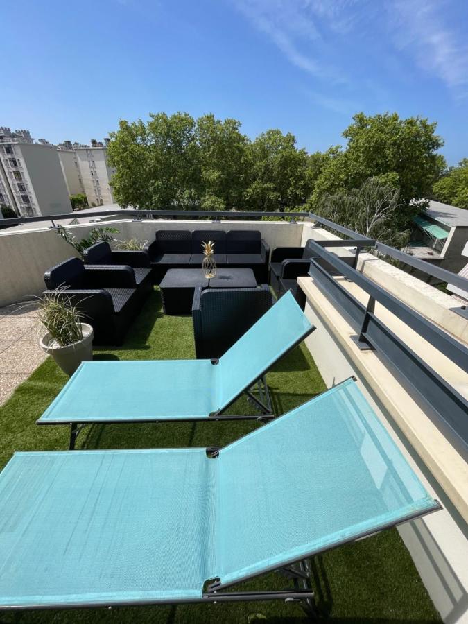 Bngo I Immense Rooftop Lyon I 2 Chambres, 4 Places Parkings, 2 Immenses Terrasses, 8 Personnes Zewnętrze zdjęcie